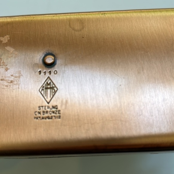 Heintz Art Metal Studio Vintage Bronze Letter Document Holder - Picture 6 of 13